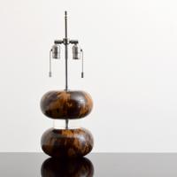 Faux Tortoiseshell Lamp, Manner of Karl Springer - Sold for $1,500 on 02-06-2021 (Lot 373).jpg
